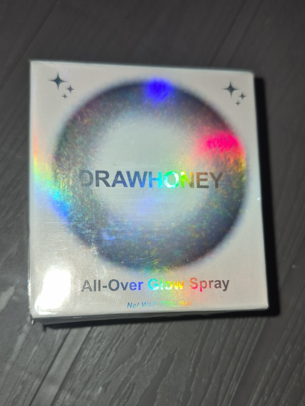 All-Over Glow Spray — White Holographic Finish